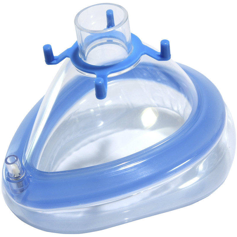 Маска анестезіологічна одноразова стерильна полівінілхлорид роз:5 (для дорослих)